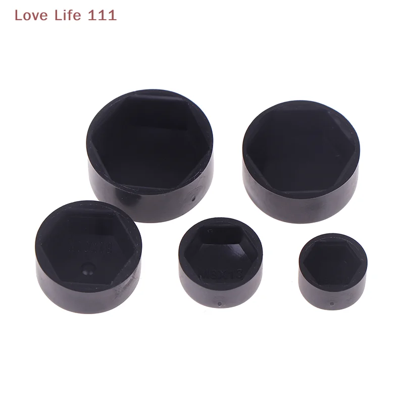 New Hexagonal Nut Flat Head Plastic Protective Cap External Hexagonal Screw Low Head Decorative Cap Dust-Proof Cover