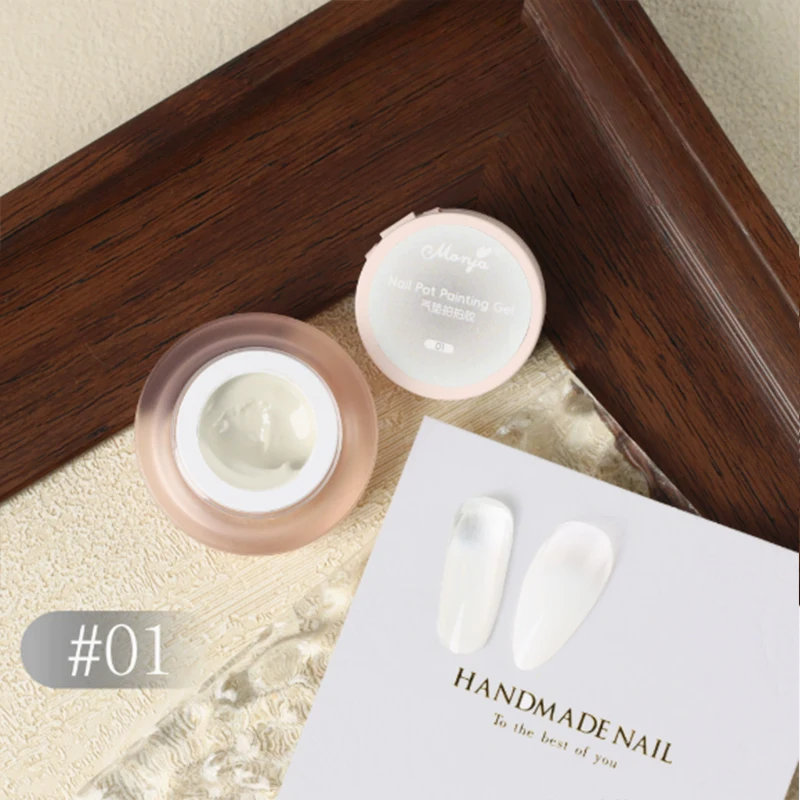 Il nuovo smalto gel con cuscino in rete elastica che può essere stratificato per ombre e trasferimento sfumati, non richiesto il top coat.