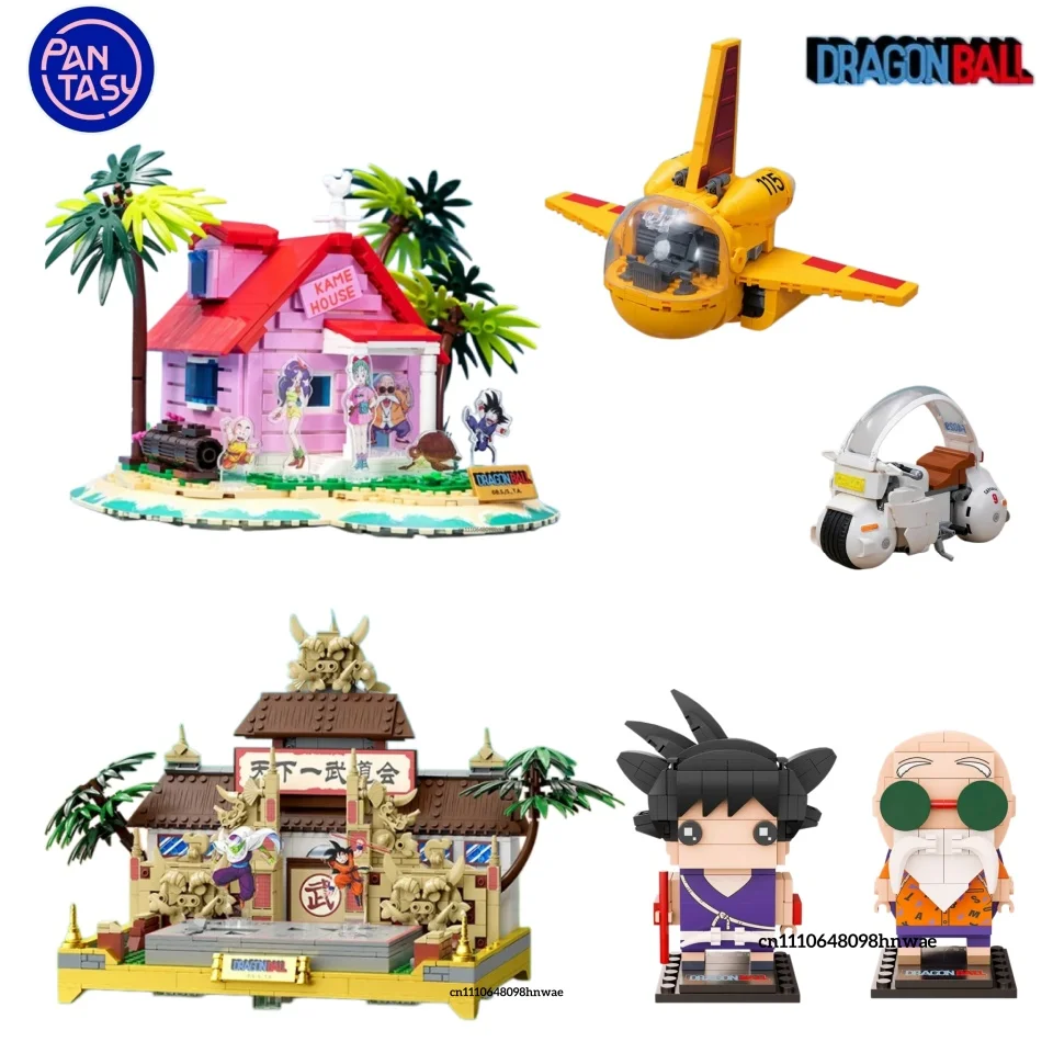 Bloques de Construcción de la Nueva Serie Dragon Ball de Pantasy, Modelo de la Casa Kame, Figura Budokai, Vehículo Lanchi, Juego de Construcción, Regalo