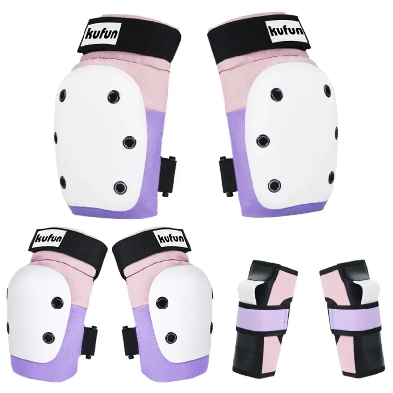 Sport Protective Gear Set Knee Pad Elbow Skateboard Skating Girls Boys Pink Men Woman Protector Inline Roller Skate Hard