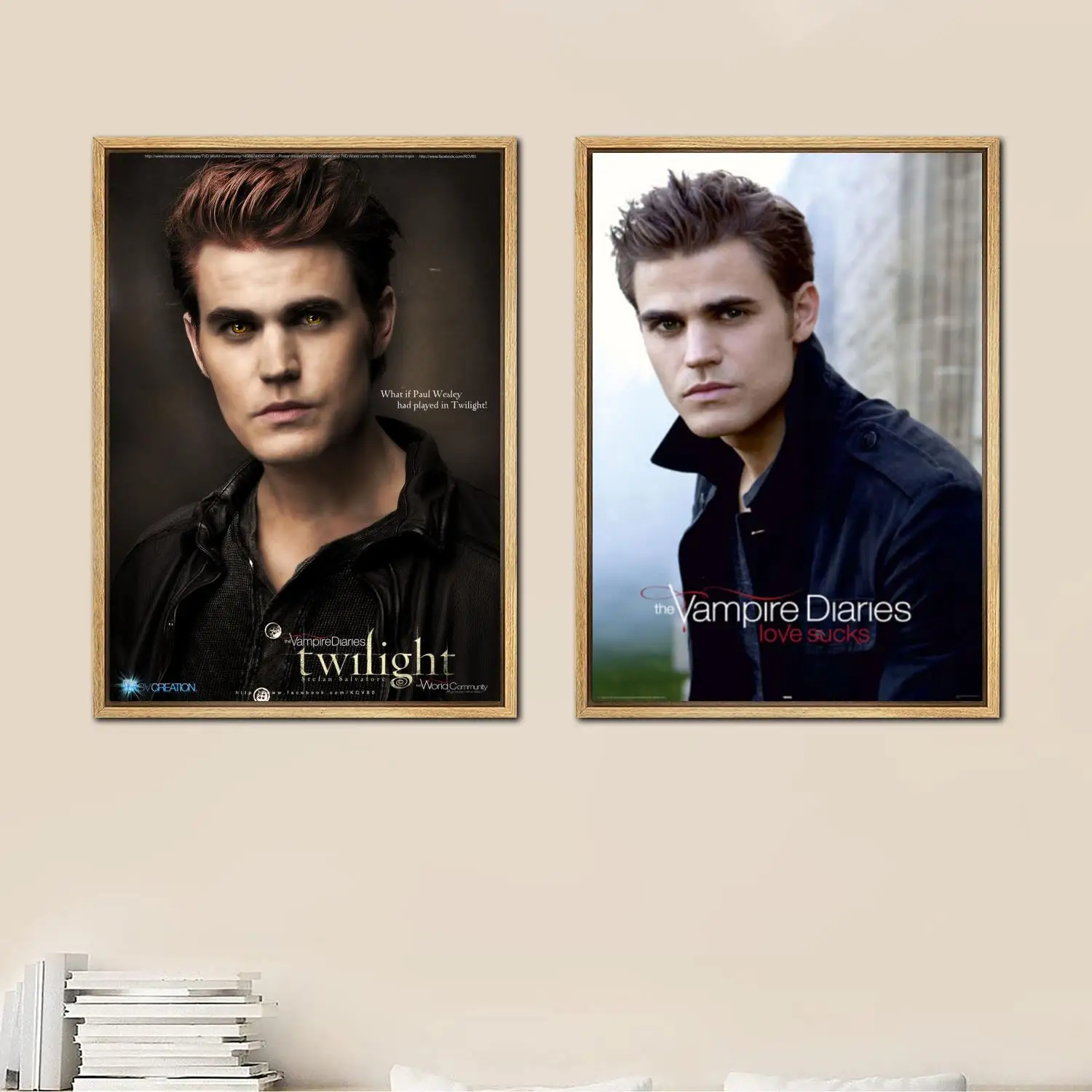 stefan salvatore Posters Painting 24x36 Wall Art Canvas Poster room decor Modern Family bedroom Decoration Art wall decor