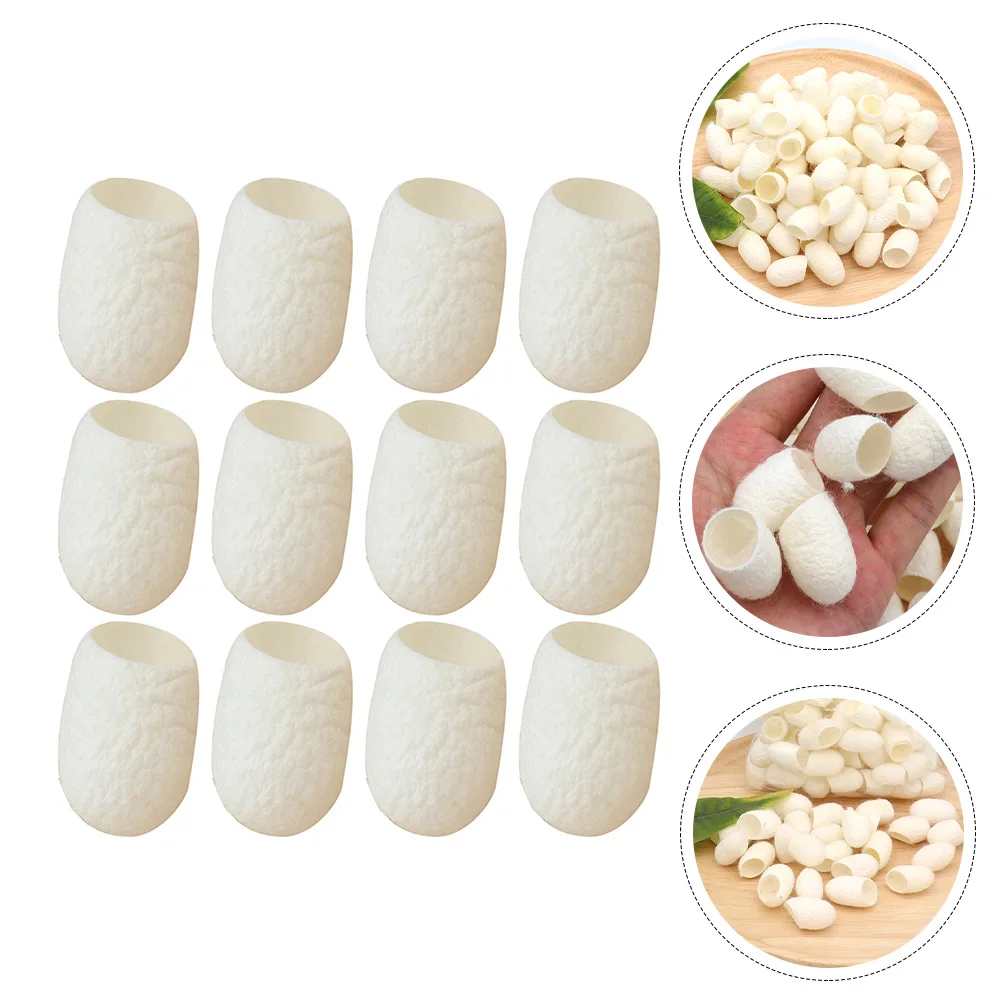 

30pcs Facial Cleansing Ball Face Cleaning Natural Silk White Scrub Pore Cleanser Makeup Remover Organic Beauty Care Tool