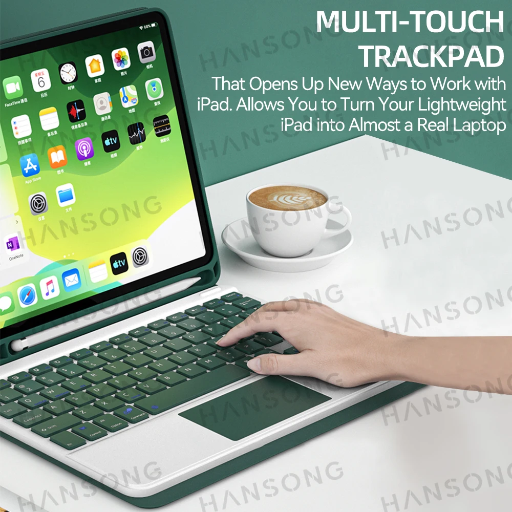 For iPad Keyboard Case For iPad 10.2 7 8 9th Pro 11 2nd 3rd 4th Air 5 4 3th Cover iPad 10th Pro 10.5 9.7 5th 6th Mini 4 5 6 Case