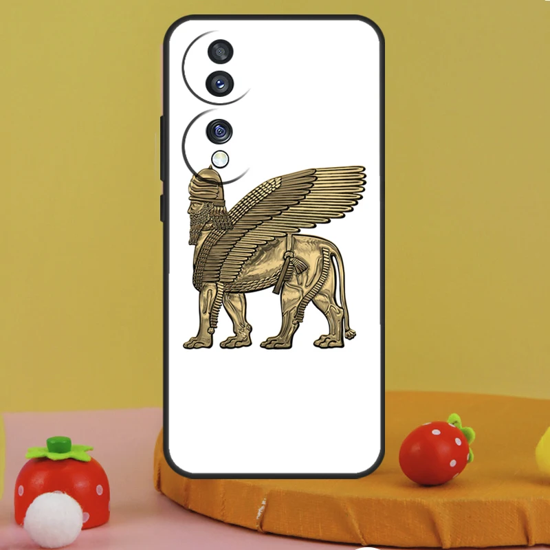 Lamassu Assyrian Winged Lion Case For Honor 200 Pro X9a X9c X8a X7a X6a X7 X8 X9 X8b X9b 50 70 90 Magic 5 6 Lite Cover