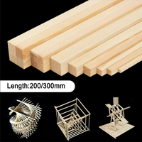 20-50PCS Basha Wooden Strips Balsa DIY Handmade Building Model Material Handmade Craft Furniture Lantern Making Decorations