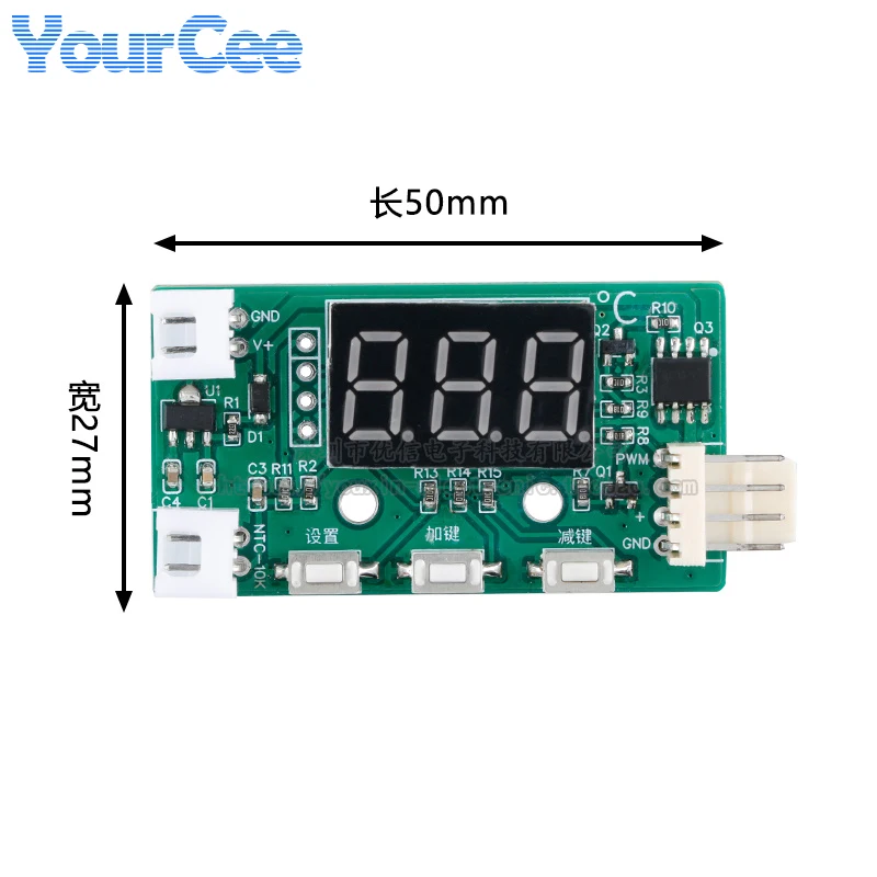 YR-1001 أربعة أسلاك مروحة التحكم في درجة الحرارة سرعة LED التحكم في درجة الحرارة مروحة محافظ متحكم في درجة الحرارة لوحة تركيبية