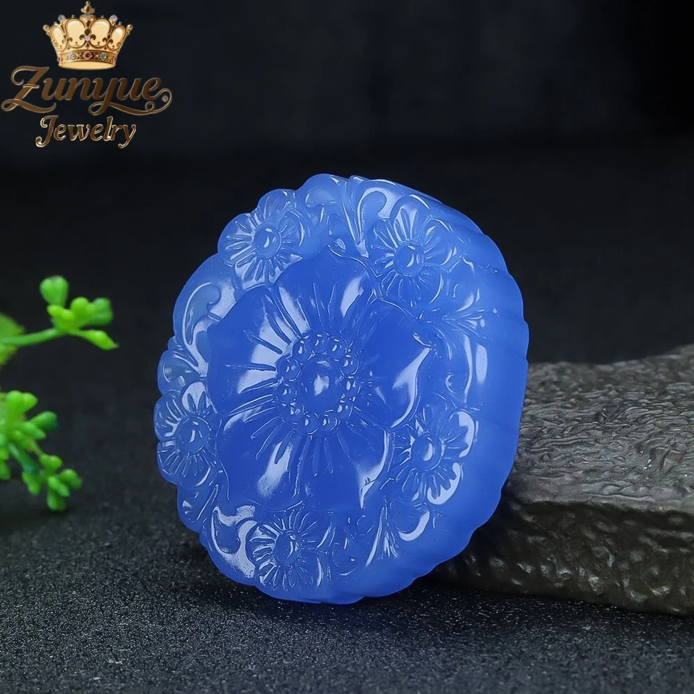 

High-End Natural Hetian Jade Peony Flower Jade Pendant Luxury Quality Jewelry Fashion Jewelry Exquisite Elegant Charms Popular
