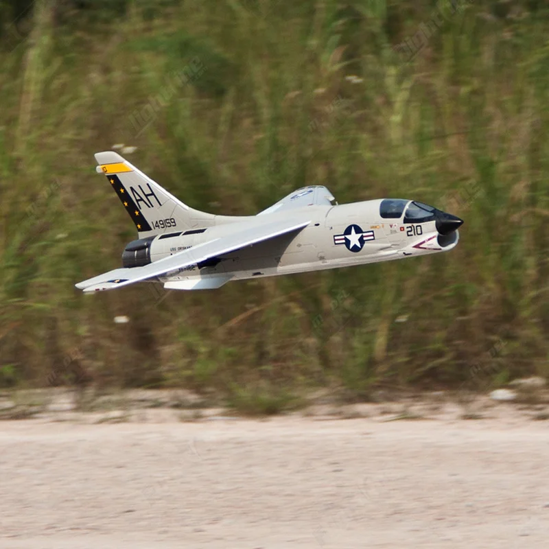 Freewing 64mm F-8E CRUSADER RC Airplane Toy Remote Control Fixed Wing Model Aircraft Crossbow Warrior Hobby Item