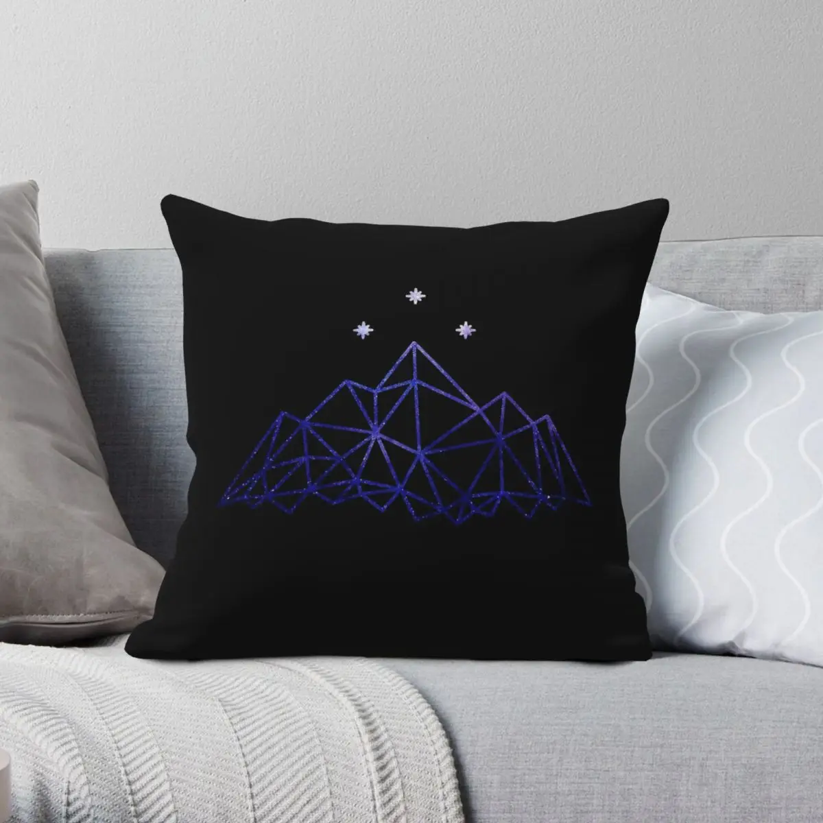 

Night Court Space Outline Pillowcase Polyester Linen Velvet Printed Zip Decor Throw Pillow Case Car Cushion Cover