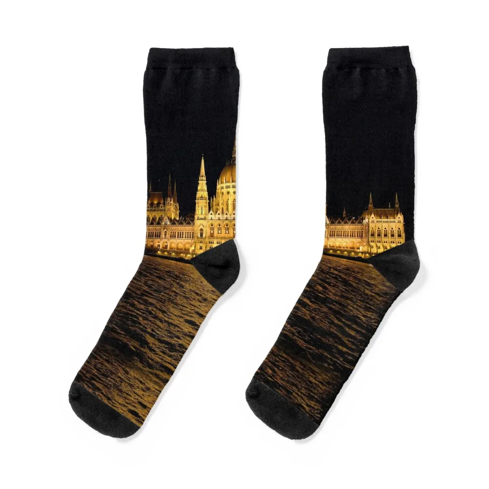 

Hungarian Parliament Building Socks ankle sports stockings Running men cotton high quality Socks Man Women's