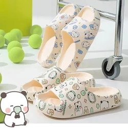 Official Original Panda Bubu And Yier Slippers , Cute Panda Bubu And Dudu EVA Summer Comfortable Soft Bottom Slippers