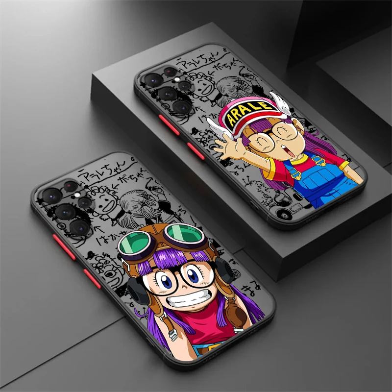 

Anime Arales Dr Slumps Cute Frosted Translucent For Samsung A53 A52 A33 A32 A51 A71 A21S A13 A73 A50 A22 A12 5G TPU Phone Case