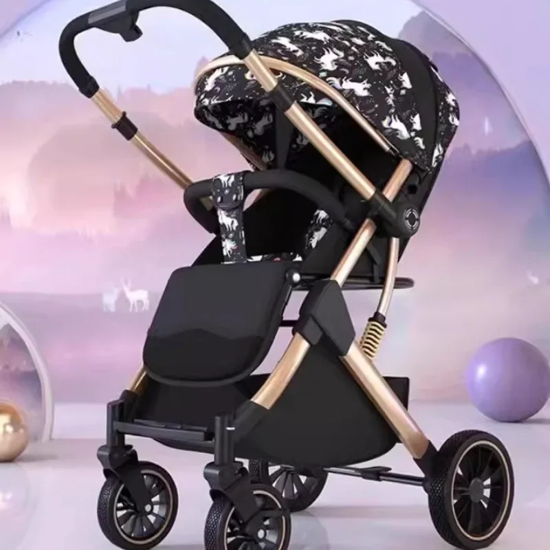 

Two Way Lightweight Baby Stroller That Can Sit or Lie Down, Suitable for Baby Travel and Walking Foldable for Newborn Children