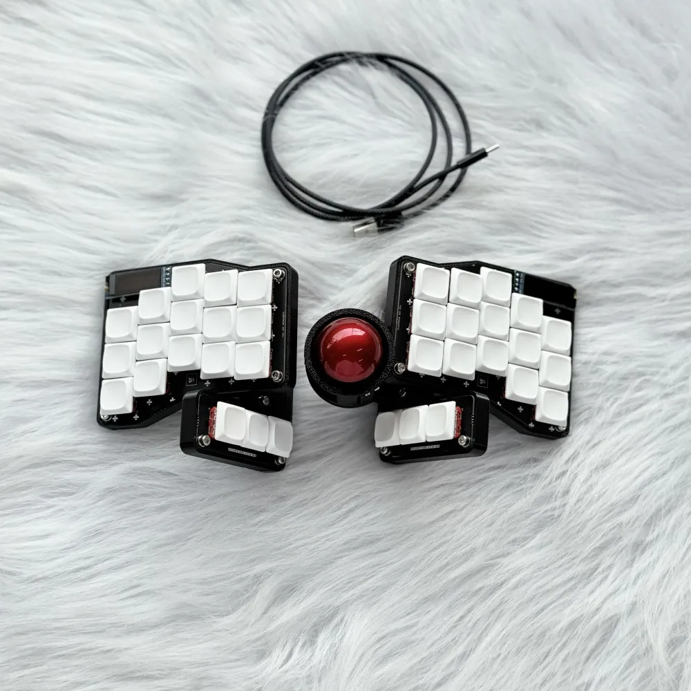 

Crosses Low Profile Split Keyboard Kit 3x5 /3x6 Wired Trackball Bridges Wireless Gaming Keyboard Hotswap Choc Switch Teclado