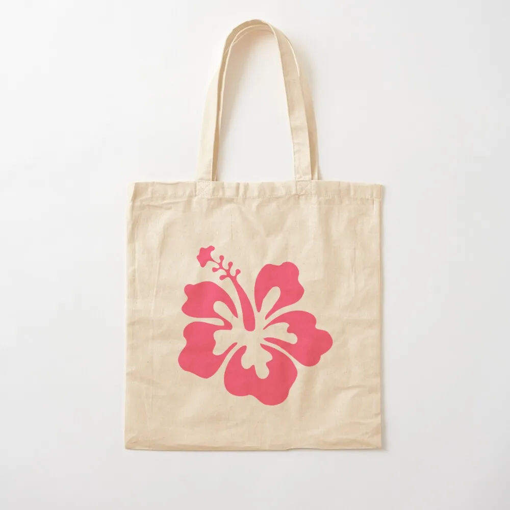 

Preppy pink Hibiscus coconut girl aesthetic x Tote Bag canvas tote bag cloth bag woman Canvas Tote