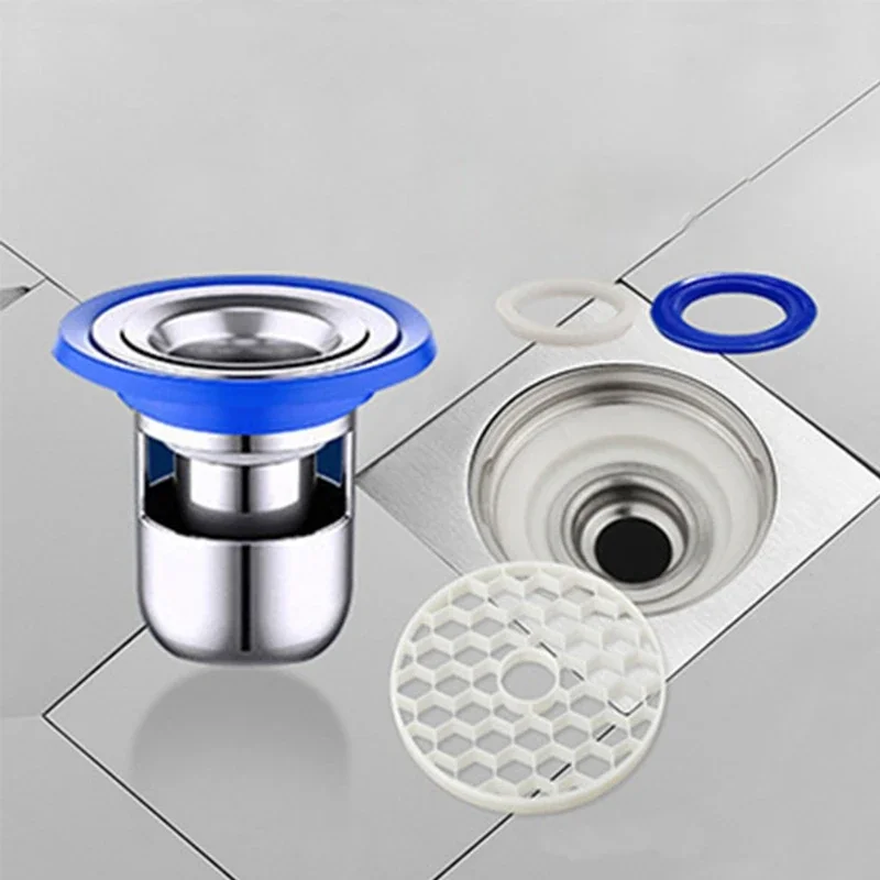 304 Stainless Steel Deodorant And Insect Proof Floor Drain Core Deep Water Seal U-type Bathroom Toilet Sewer Drain Core