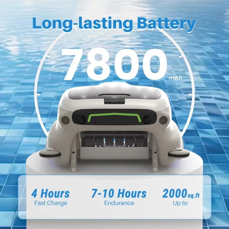 2025Automatic Rechargeable Surface Pool Robot Pool Cleaner Vacuum Cleaner Floating Swimming Pool Cleaning Skimmer