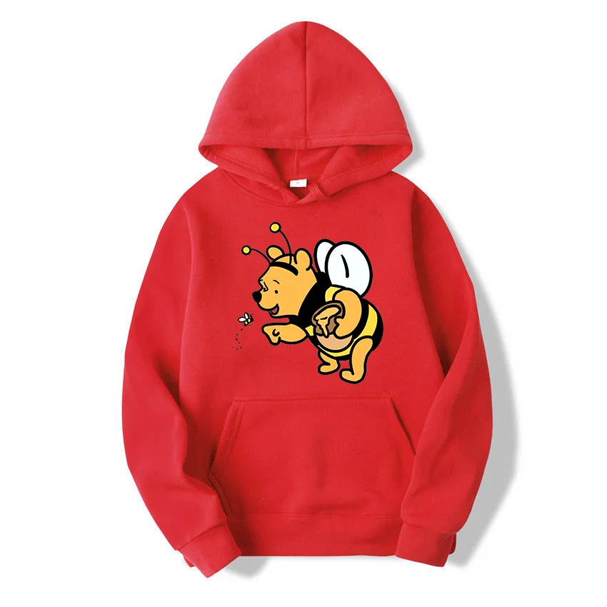 

Disney the Pooh fashion hoodie long-sleeved Hoodie Spring and autumn loose casual sports street lovers the same hoodie