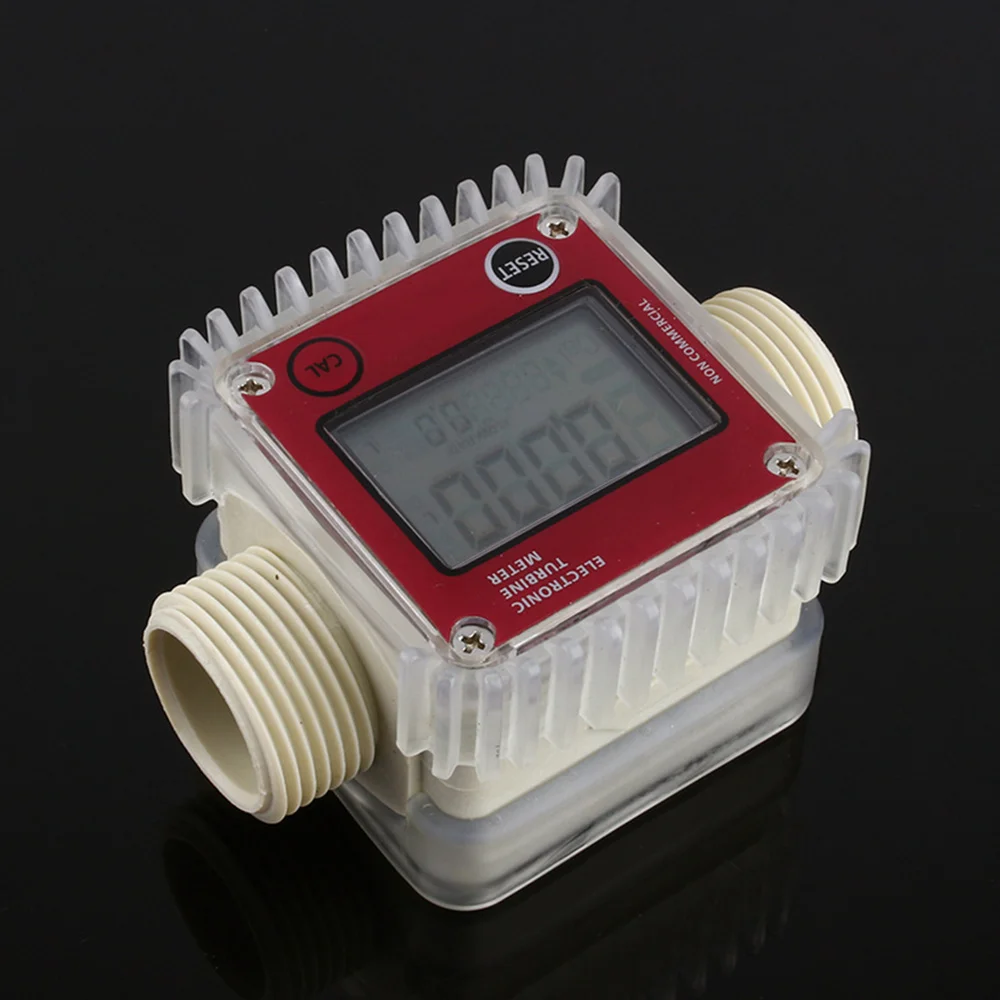 ดิจิตอล LCD K24 Flow Meter Turbine การใช้ Flow TESTER สําหรับสารเคมีน้ําทะเล Liquid Flow เมตรวัดเครื่องมือสีสุ่ม