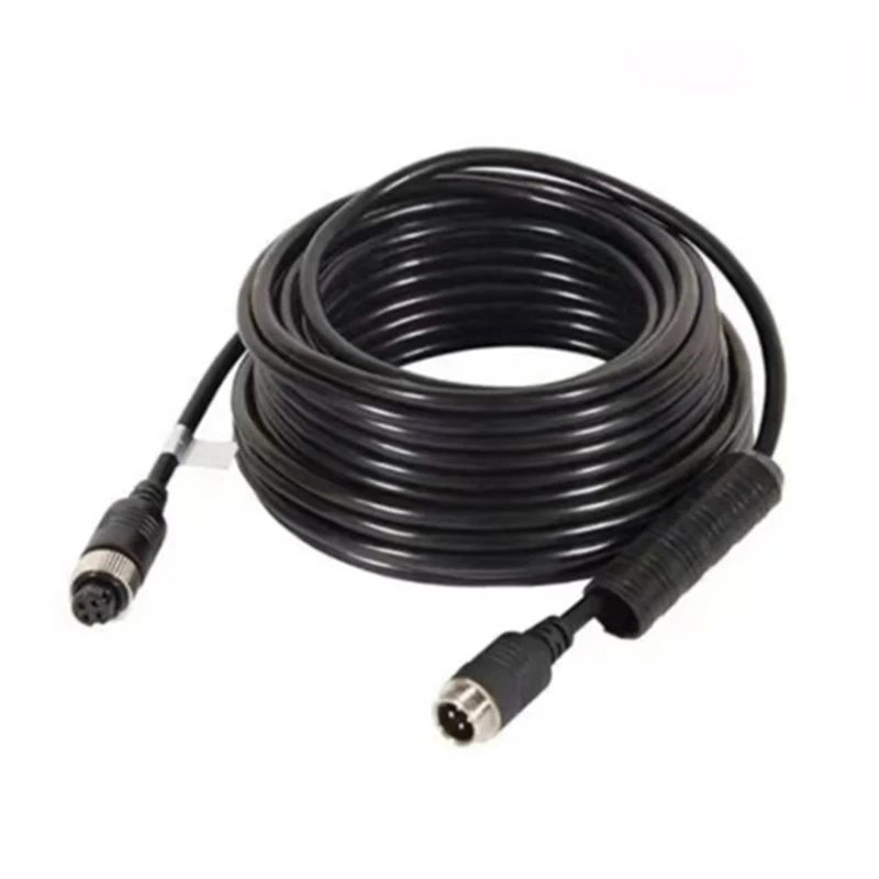 Video Cable for CCTV Car Systems Mobile DVR Car Camera 5m 10m 4-pin M12 Aviation Connector Extension Cable