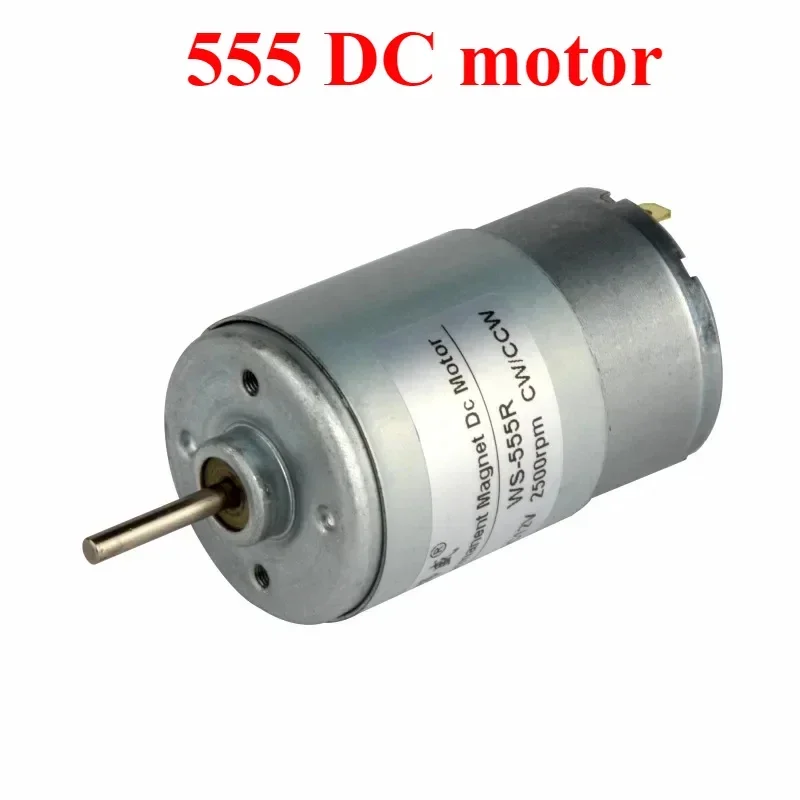 555 DC high-speed motor Micro motor 12V/24V adjustable speed positive and negative rotation high torque diy silent motor