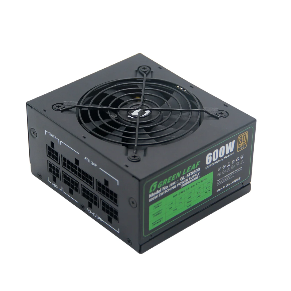 

2025 hot sale Greenleaf SFX Series SFX500W 600W 700W 80 Plus Gold Active PFC Mini ITX Full Modular PC Power Supply for Server De