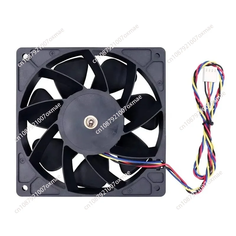 120Mm White LED DC Brushless 6000RPM Cooling Fan, Two Ball Bearings 12V Aluminum Air Radiator 4 Pin Computer Case