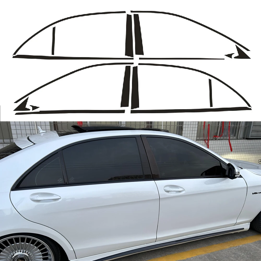 

Хромированная затемняющая виниловая накладка для Mercedes Benz S-Class W221 2008-2012 гг. (глянцевый черный/матовый)