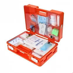 Kit di pronto soccorso in ABS kit di pronto soccorso portatile montato a parete kit di salvataggio da laboratorio di fabbrica