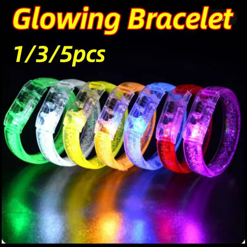 1Pcs LED Bracelets Personalized Customized Logo Flashing Light Up Bracelet Glow Stick Wristband Birthday Neon Wedding Party