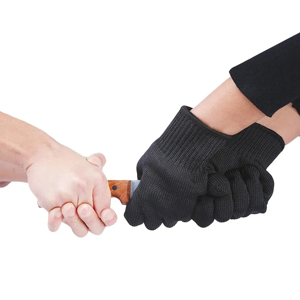 Safety Cut Proof Gloves， Stab Resistance Anti-Scratch Anti-Slash Anti-knife Butcher Cut-Resi Kitchen Practical