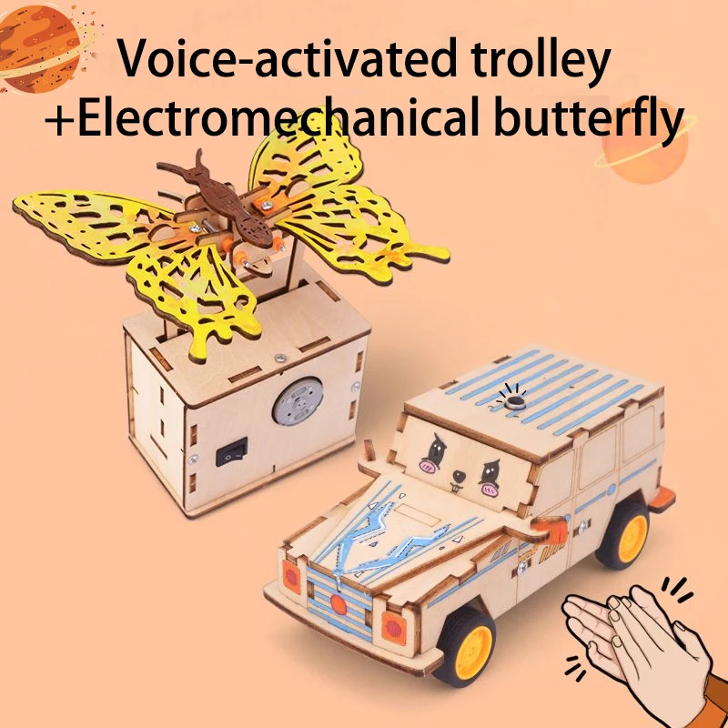 Juguetes de bricolaje para niños, fabricación de tecnología, Taxi eléctrico hecho a mano, Material de avión, experimento científico, modelo de Motor, juguete para niños