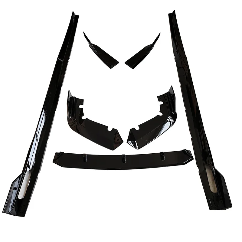 Body Kit for BMW X5M F95, Black Warrior Style Front Lip, Rear Bumper, Side Skirts, Center Wing, Carbon Fiber Pattern Trim