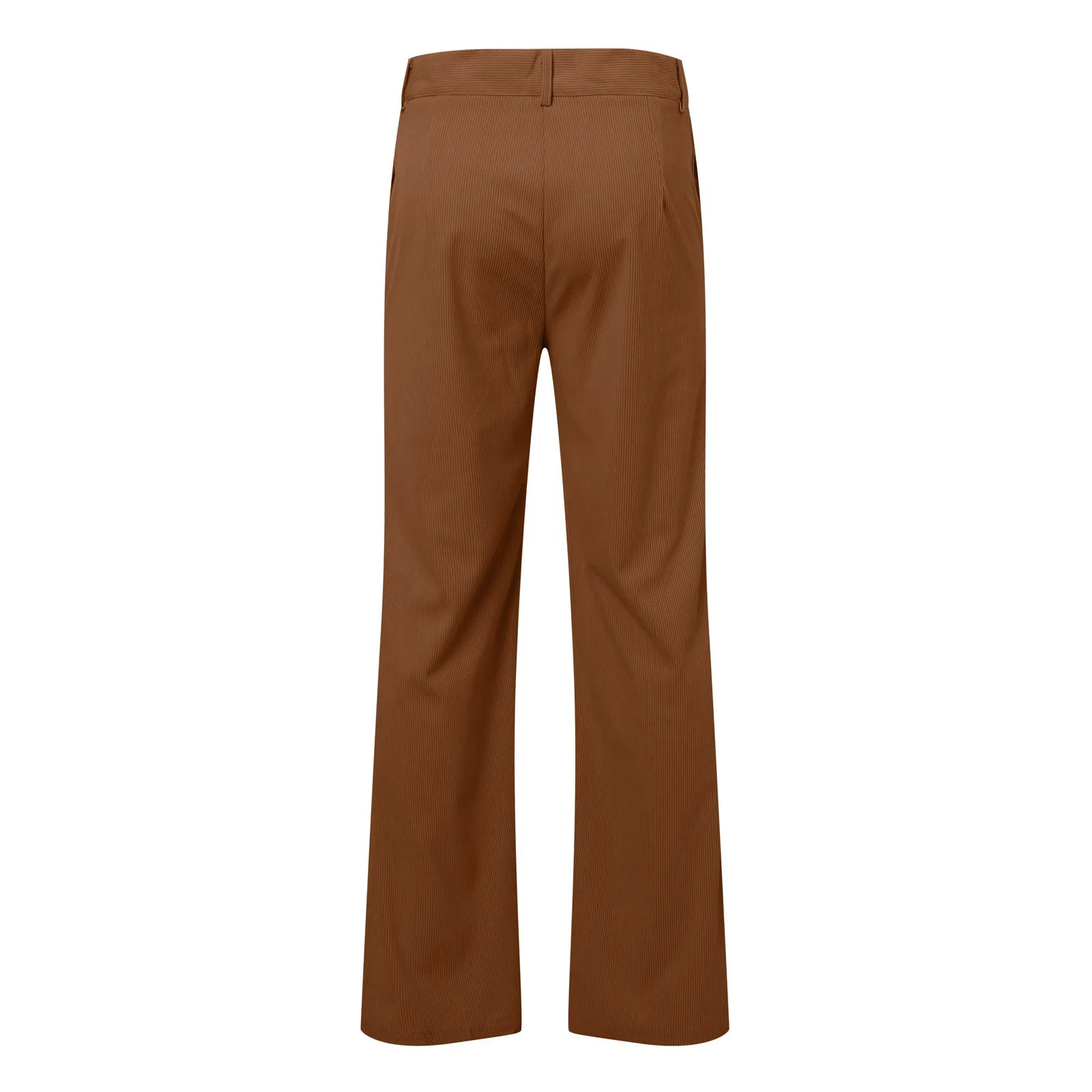 Pantalones acampanados de pana para hombre, pantalones de vestir de negocios lisos informales, pantalones formales con bolsillo para hombre, pantalones acampanados de pierna ancha a la moda para uso diario al aire libre