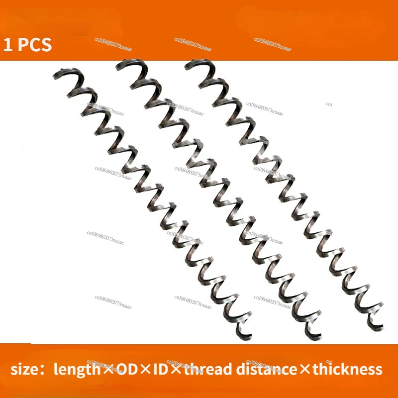 1PC 304 Stainless Steel Shaftless Screw Helical Blade for Auger Conveyor Wear-resistant Shaftless Screw Machine Tool Parts