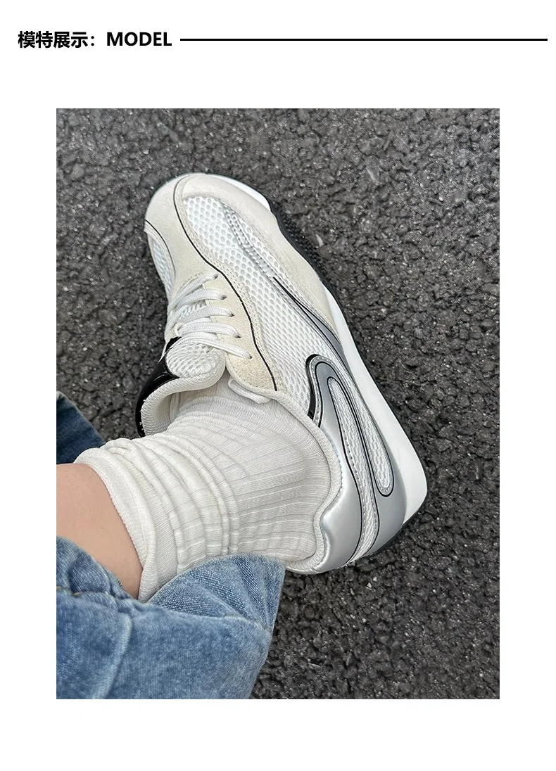 2025 New Breathable Mesh Running Shoes Stylish Men's Running Shoes Fashionable Outdoor Running Shoes Men's Marathon Shoes