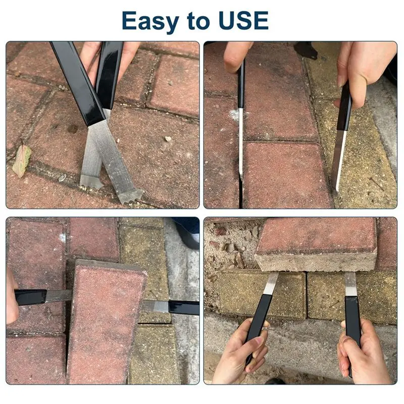 Happy New- 2-Pack Heavy-Duty Paver Puller & Extractor Tool - Steel Paver Lifter With Micro-Type Teeth & Gripper Slots For Brick