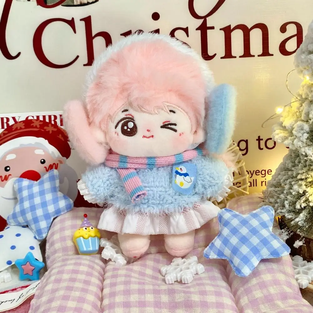 Lovely 10CM Clothes Earmuff Scarf Dolls Accessories Scarf Sweater Dress Playing House Multicolor Mini Dress Set Gift