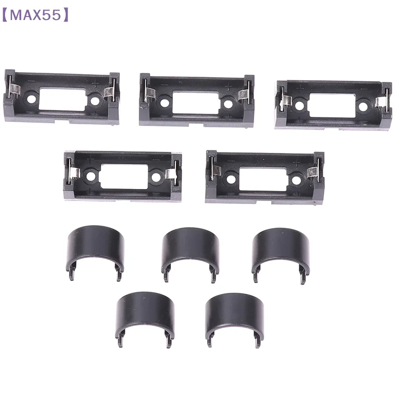 【MAX-55】5 PCS Plug-in CR123A Battery Holder 16340 Battery Box LIR123A Battery Storage Box CR123A Battery Box Cover For PCB DIY