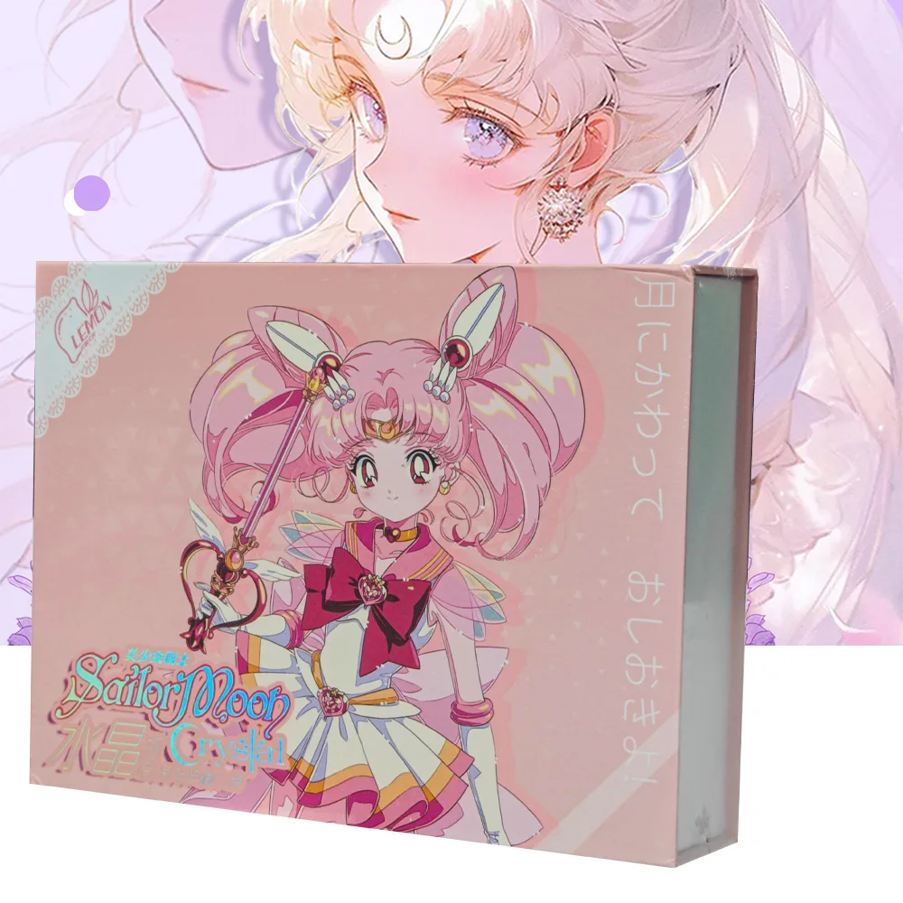 New LEMON Sailor Moon Cards personaggio Anime Pretty Girl Beauty Cute Tsukino Usagi Collection Cards regali per bambini