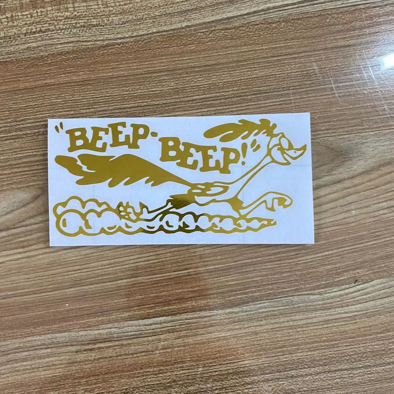 17*7.7cm Road Runner Sticker Cartoon Old Fast Car Truck Laptop Vinyl Accessories Decal Car Accessories