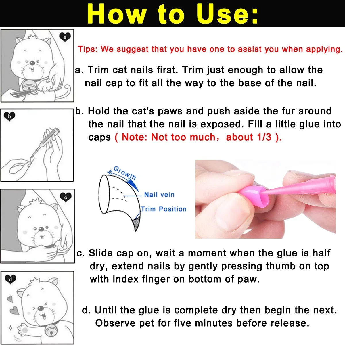 20 قطعة من أغطية أظافر القط مع أداة توزيع الغراء أغطية مخلب راتينج الفينيل الناعم لحماية الأثاث ومنع الخدش #6