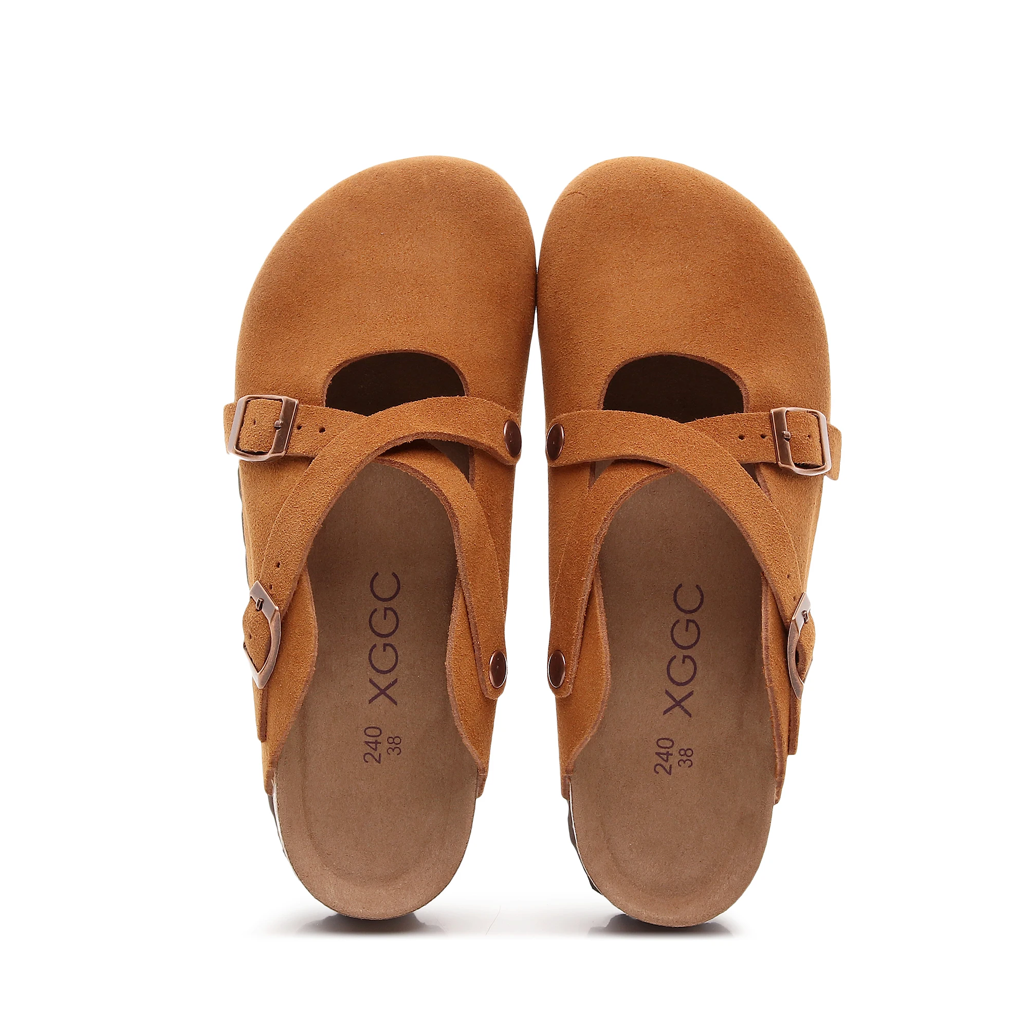 Women's Luxury Sandals Handmade Genuine Nature Leather Slippers Platform Roman New Styles Backless