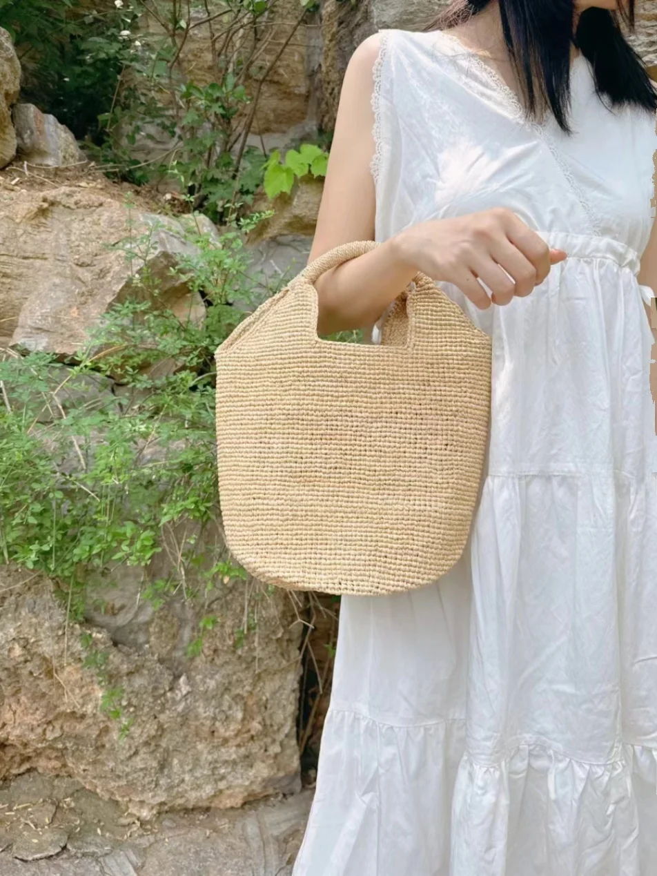 

Ручная сумка Rfia St, летняя ручная пляжная пляжная сумка Vaion, женская сумка через плечо, милая крутая сумка среднего размера, повседневная