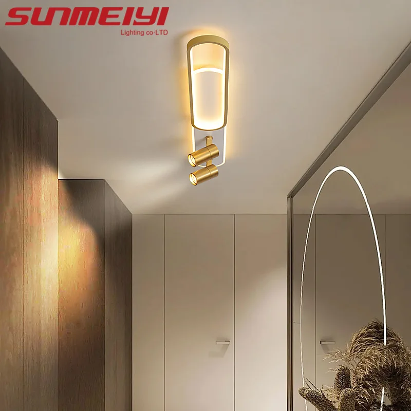 

Modern LED Track Lights With Spotlights In The Living Room Bedroom Kitchen Corridor Black/White Aisle Lights Indoor Lighting