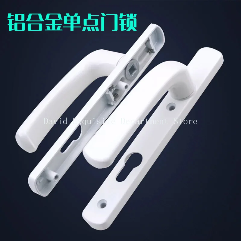 Black White Double-Sided Aluminum Alloy Door Pull Handle MZS20 Straight Handle Bridge 106/115/190 Hole Distance Door Latch