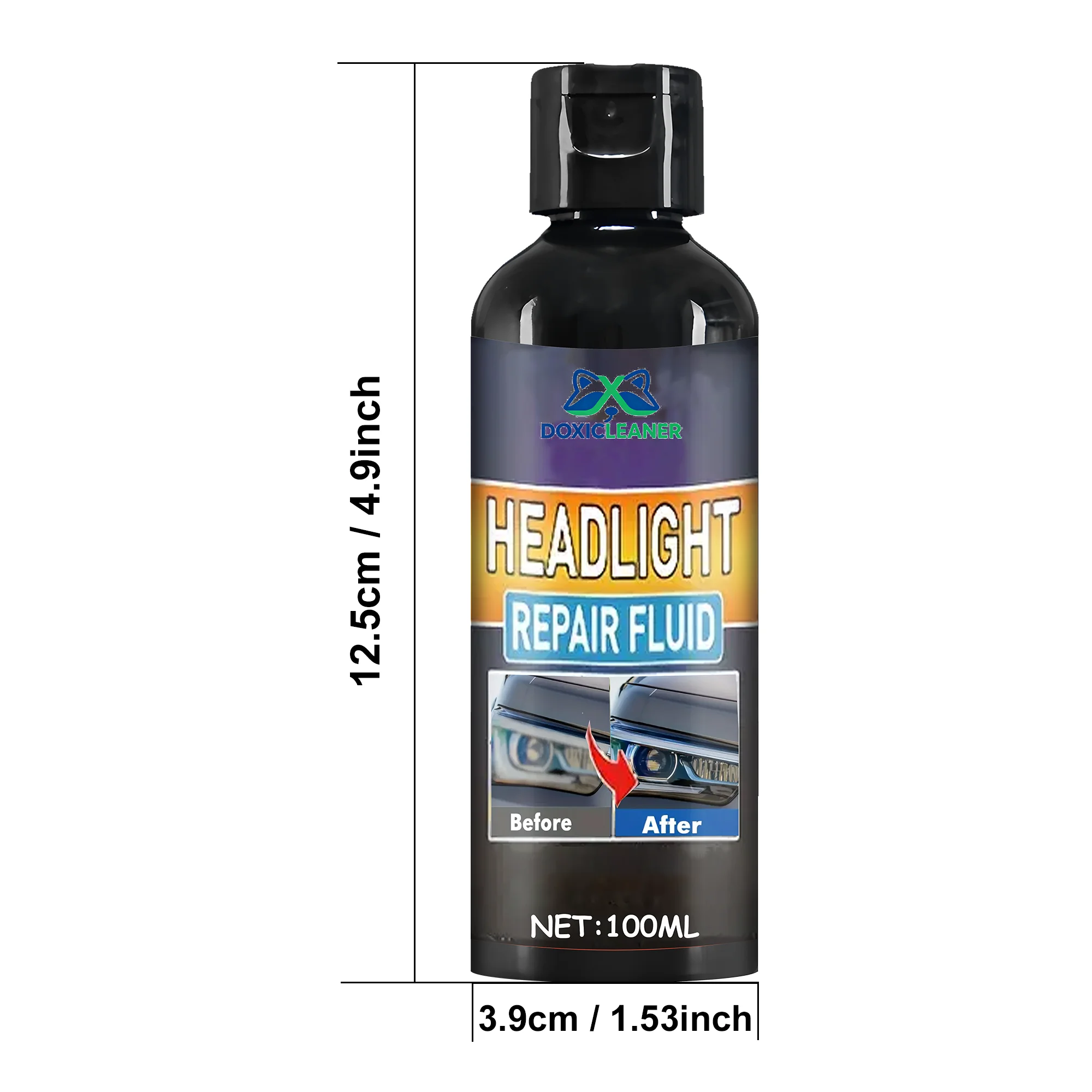 معجون احترافي لإصلاح المصابيح الأمامية للسيارة - مجموعة صيانة ضوء السيارة سهلة الاستخدام، واستعادة المصابيح الأمامية المؤكسدة والمصفرة والضبابية #5
