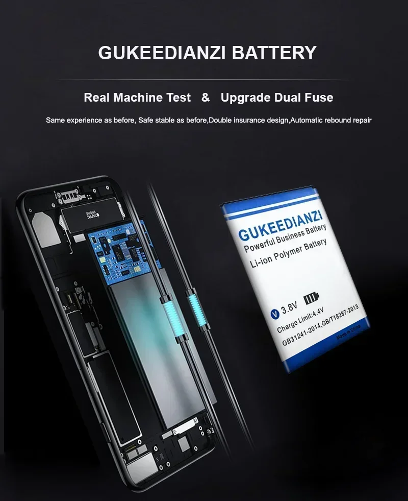 Bateria GUKEEDIANZI de alta capacidade BV-6A 2100mAh para Nokia Banana 2060 3060 5250 C5-03 8110 4G