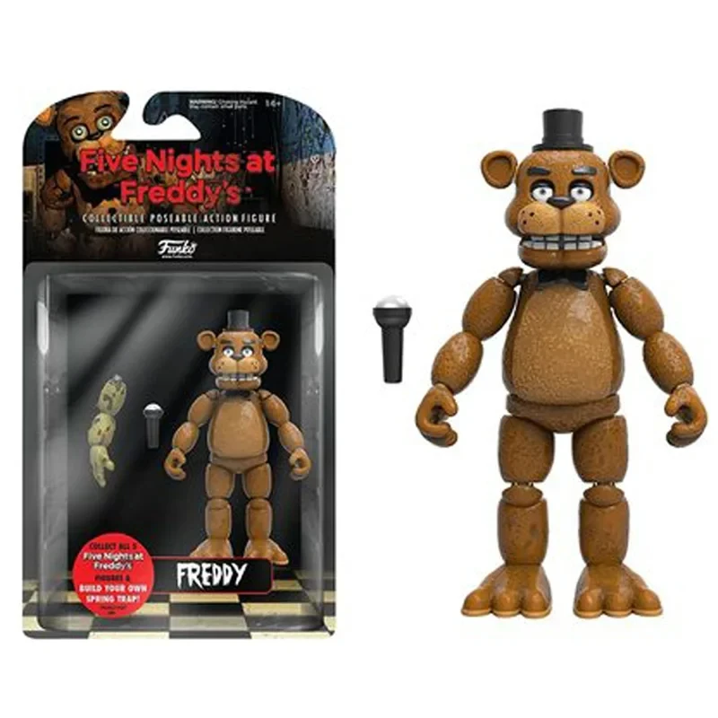 14 cm FNAF Figuren Nightmare Freddy Bonnie Foxy Chica Actionfigur Bewegliche Blacklight Freddy Frostbe Sammlung Spielzeug