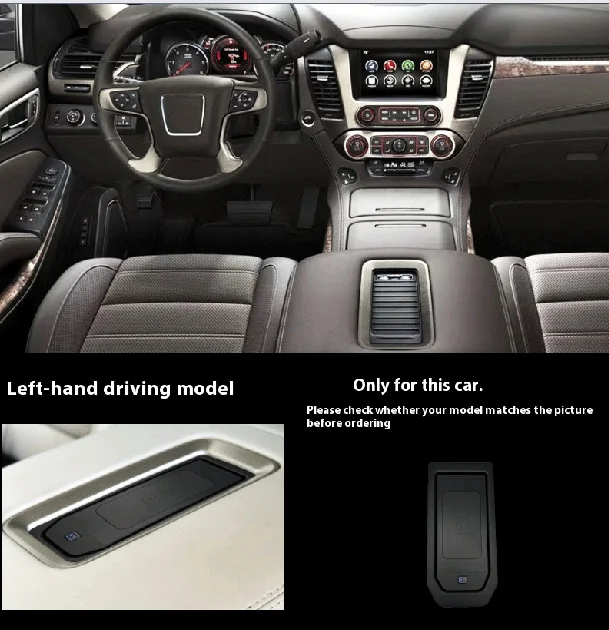 

Wireless charger,Special on-board QI phone fast charging panel Car Accessories For GMC Yukon Chevrolet Tahoe Suburban 2014-2021